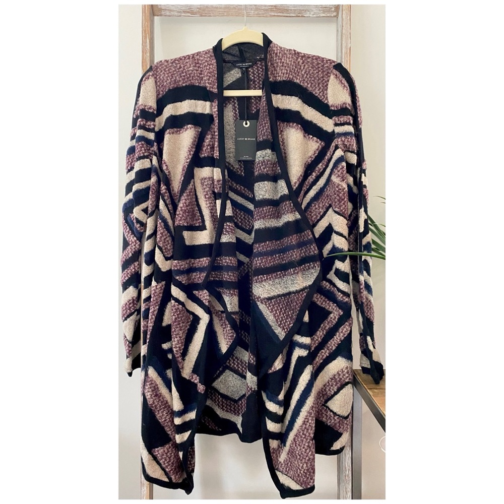 Lucky Brand • Abstract Print Cardigan